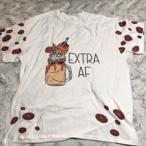 𝅺OVERSIZED donut print T-shirt size XL